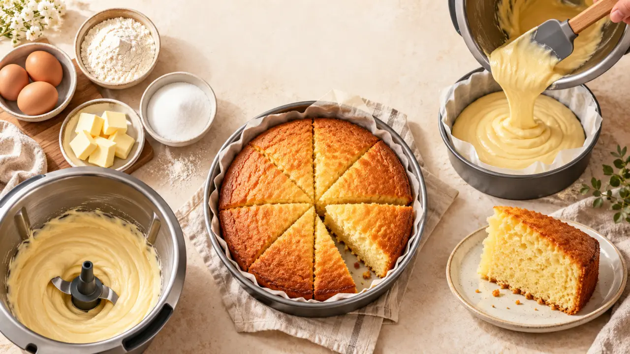 Gâteau express au Thermomix : 4 gestes pour une mie moelleuse en 40 minutes