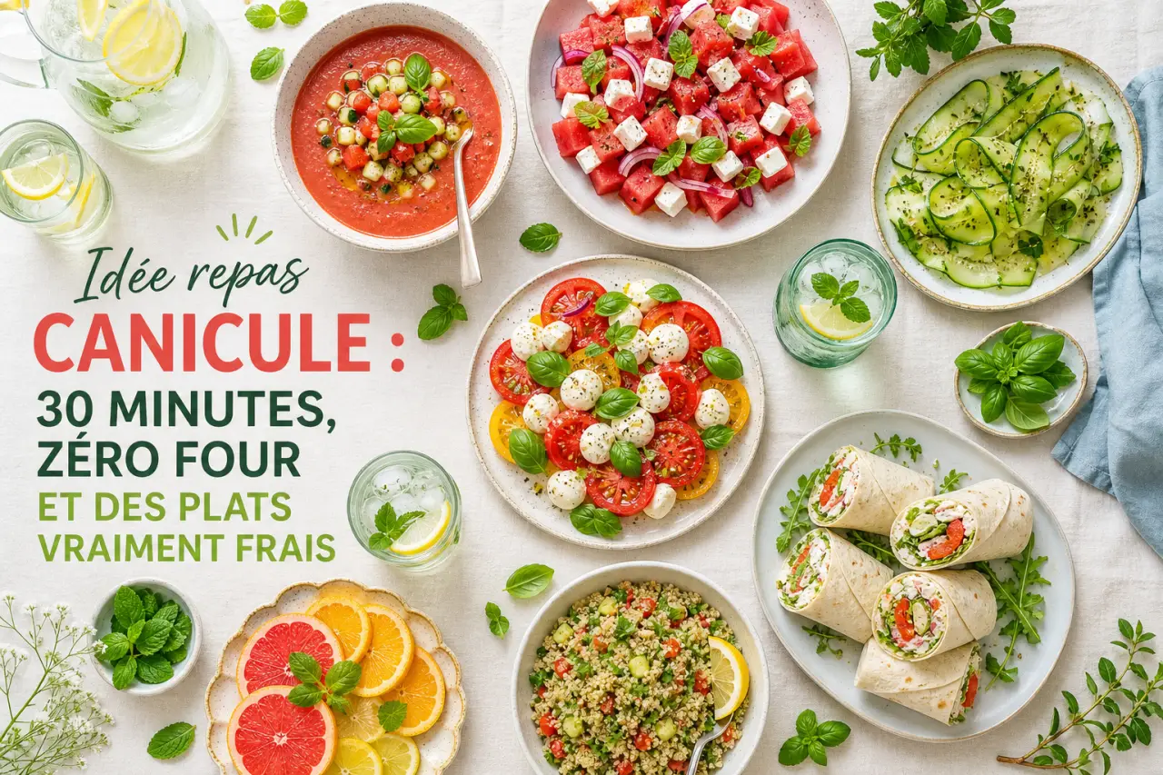 Idée repas canicule : 30 minutes, zéro four et des plats vraiment frais