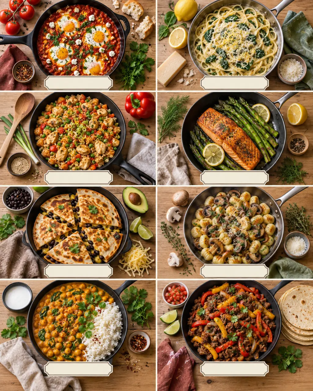8 recettes à la poêle pour dîner sans four, avec peu de vaisselle