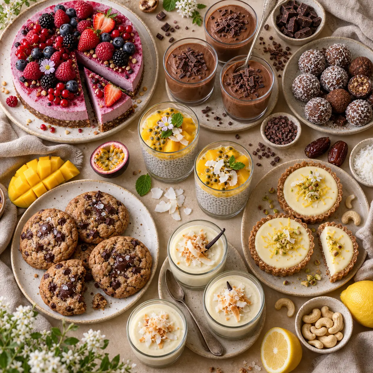 Desserts vegan : des textures gourmandes sans œufs ni lait, même sans cuisson