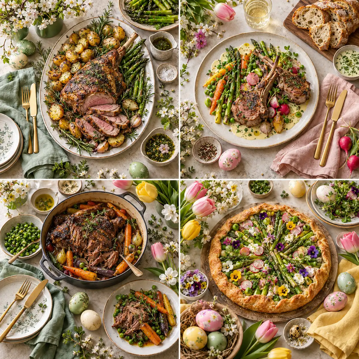Idées de repas de Pâques : 4 menus, de l’agneau traditionnel au festin végétal