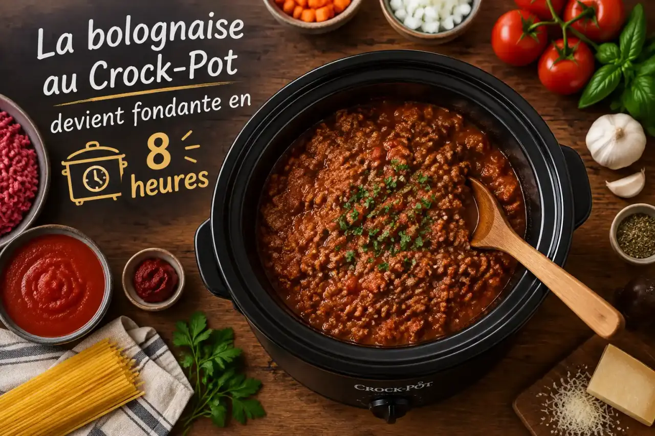 La bolognaise au Crock-Pot devient fondante en 8 heures