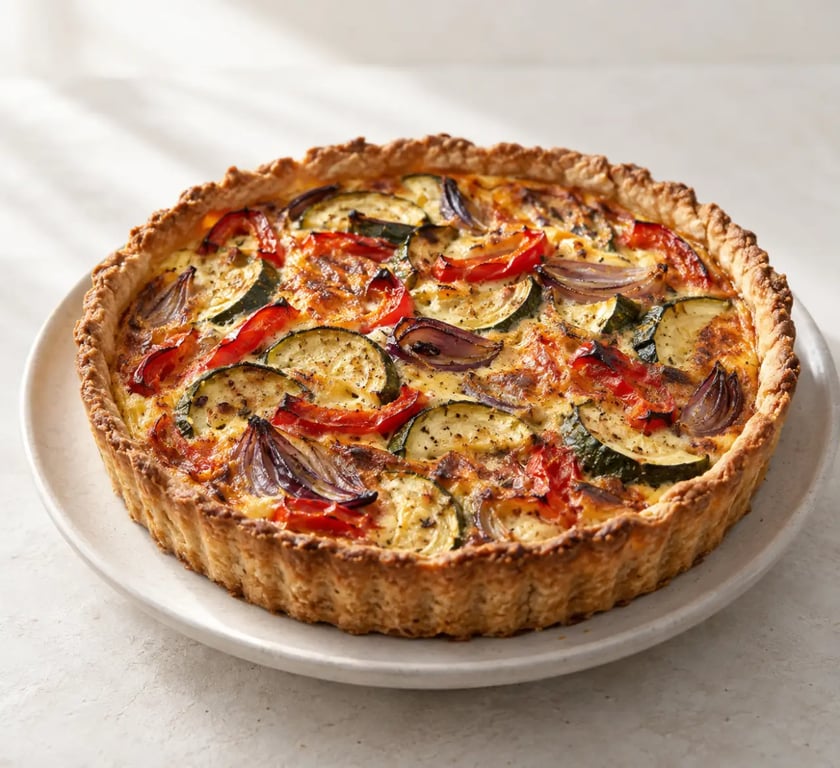 Pâte brisée sans gluten cuite en fond de tarte salée doré
