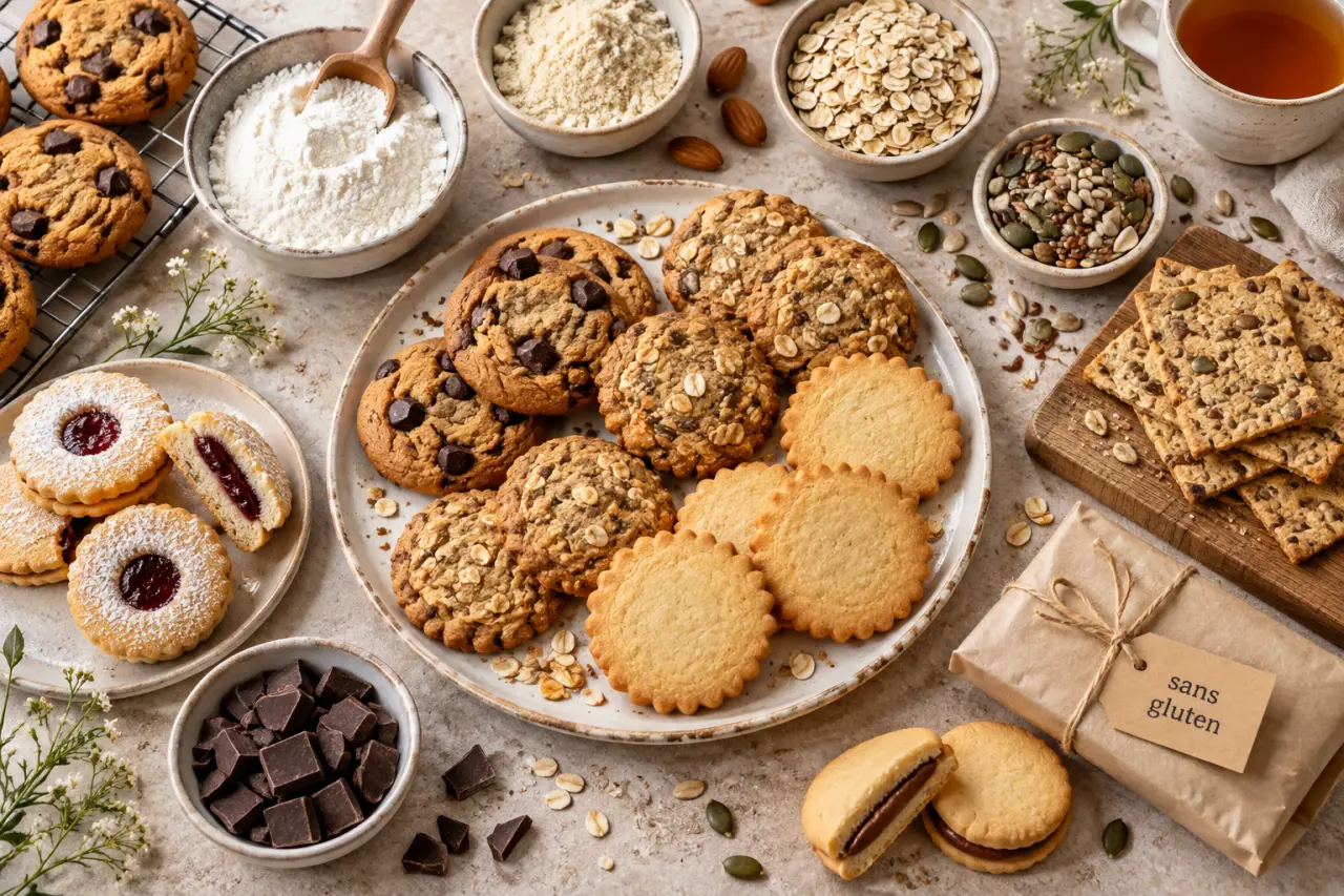 Les meilleurs biscuits sans gluten se choisissent selon la texture, l’usage et les contraintes alimentaires