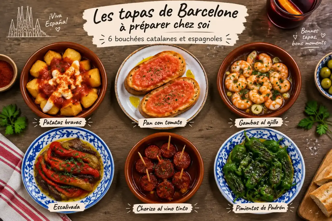 Les tapas de Barcelone à préparer chez soi : 6 bouchées catalanes et espagnoles
