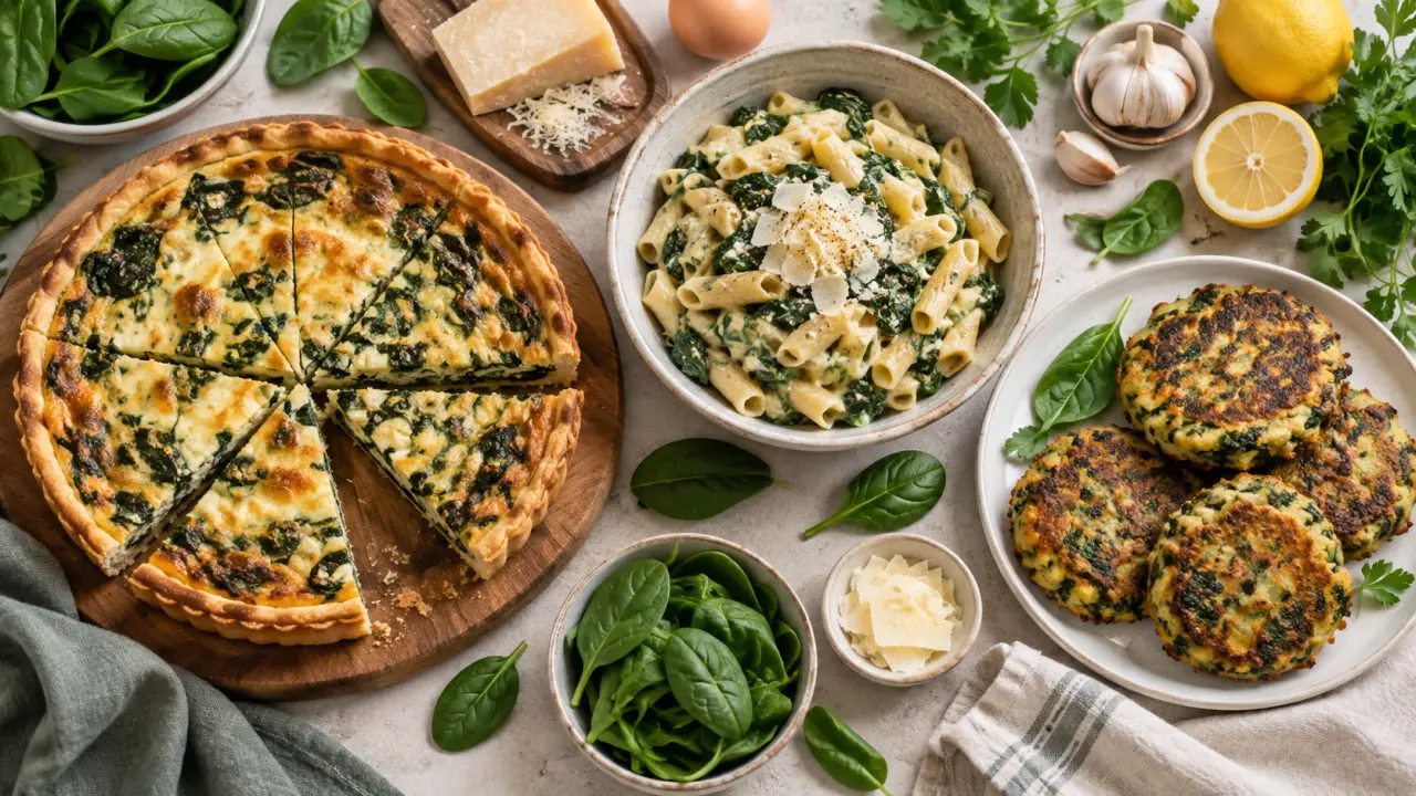 Recettes avec épinards frais : des idées rapides, familiales et sans excès d’eau